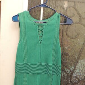 Gabrielle Union NY&C Emerald Green Knit Midi Sweater Dress – Size M